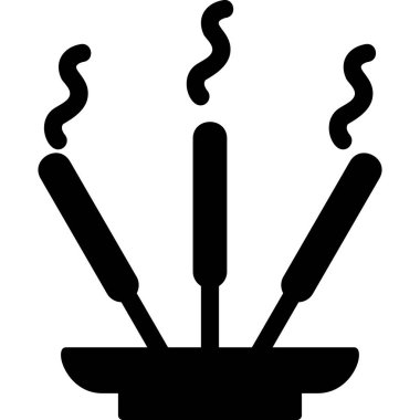 Tütsü Çubuğu simgesi basit bir illüstrasyon