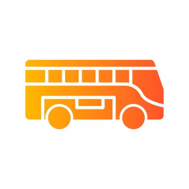 bus simgesi vektör illüstrasyonu