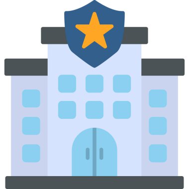 Police web icon. simple illustration