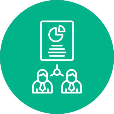 work Distribution web icon, vector illustration