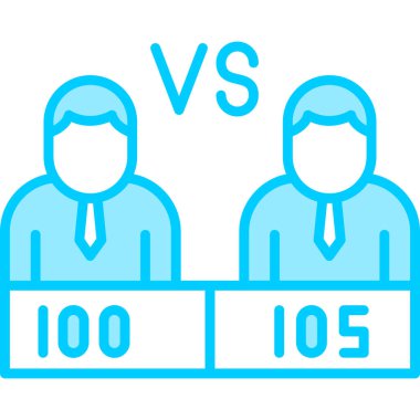 Adaylar anket oy ikonu vektör illüstrasyonuName