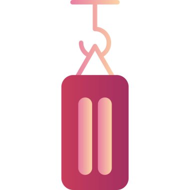 Boks çantası modern simge, vektör illüstrasyonu