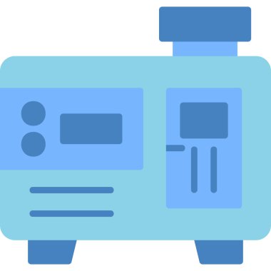 Jeneratör web simgesinin vektör illüstrasyonu