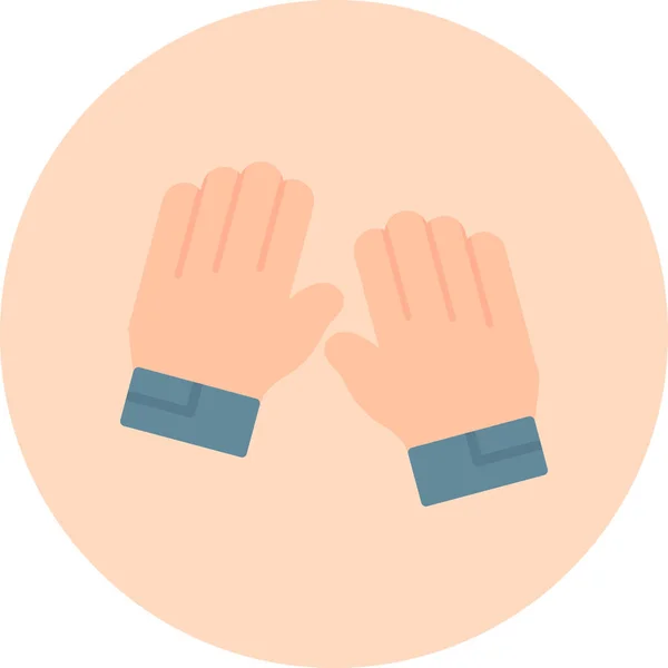 Handschuhe Symbol Vektor Illustration — Stockvektor