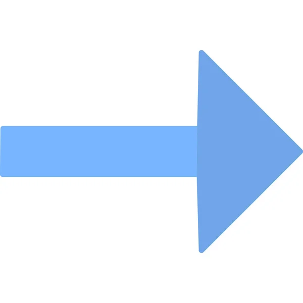 Pfeil Rechts Symbol Vektorabbildung — Stockvektor