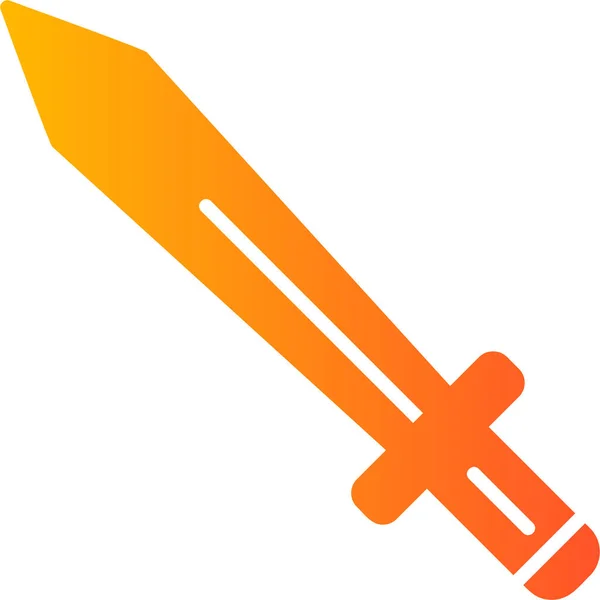 Kılıç Web Simgesi Basit Illüstrasyon — Stok Vektör