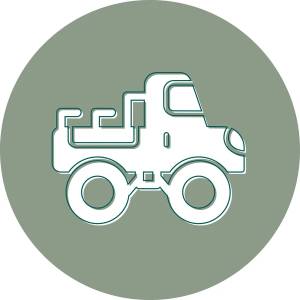 Truck Ilustração Vetor Ícone Abstrato —  Vetores de Stock