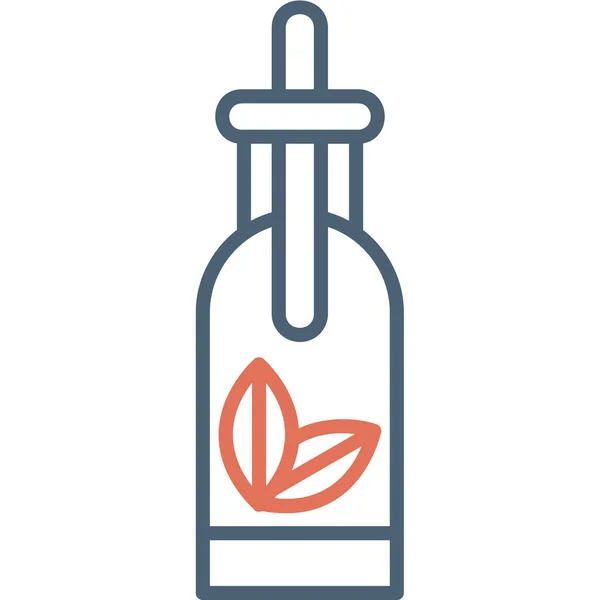 Ikona Lahvičky Homeopatie Vektorová Ilustrace — Stockový vektor
