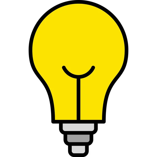 Lampe Web Symbol Einfache Illustration — Stockvektor