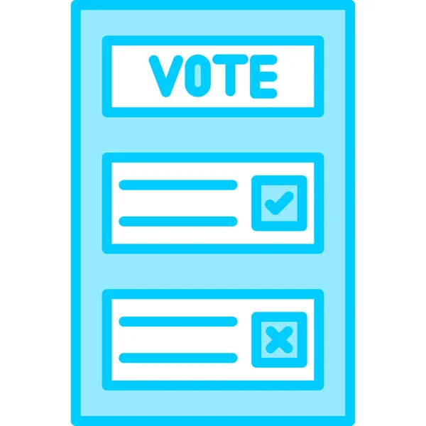 Voto Icono Web Diseño Simple — Vector de stock