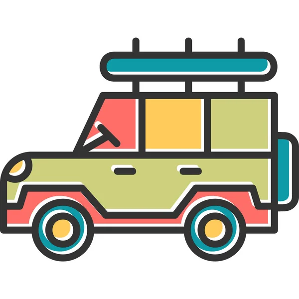 Safari Car Web Icon Simple Illustration — Stock Vector