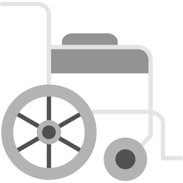 車椅子 ウェブアイコンイラスト — ストックベクタ