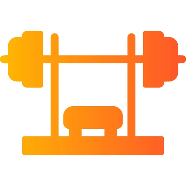 Fitness Web Symbol Einfache Illustration — Stockvektor