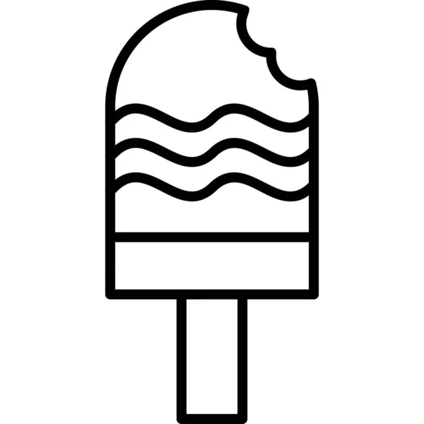 Ice Pop Illustration Simple Sur Web — Image vectorielle