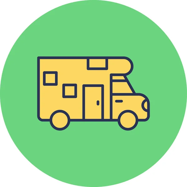 Illustration Vectorielle Une Icône Bus — Image vectorielle