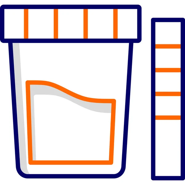 尿检图标矢量插图 — 图库矢量图片