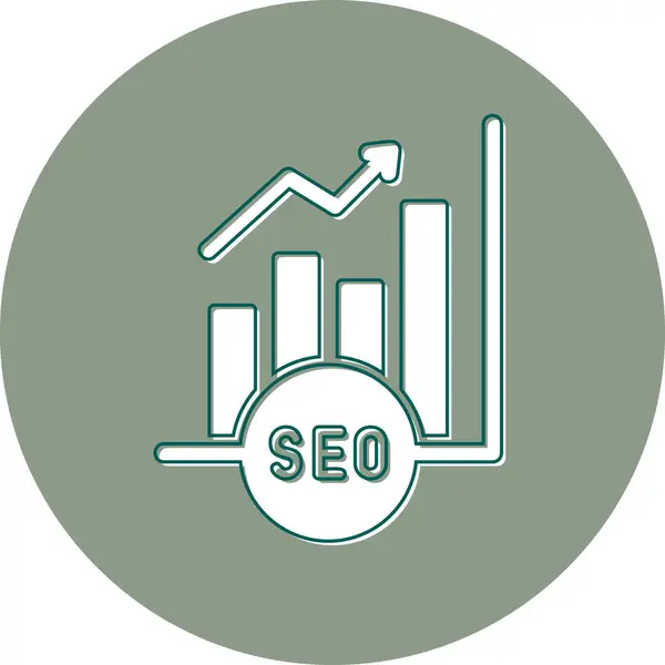 Graph Analytics Web Symbol Einfache Illustration — Stockvektor