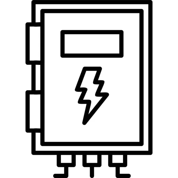 Batterij Web Icoon Eenvoudige Illustratie — Stockvector