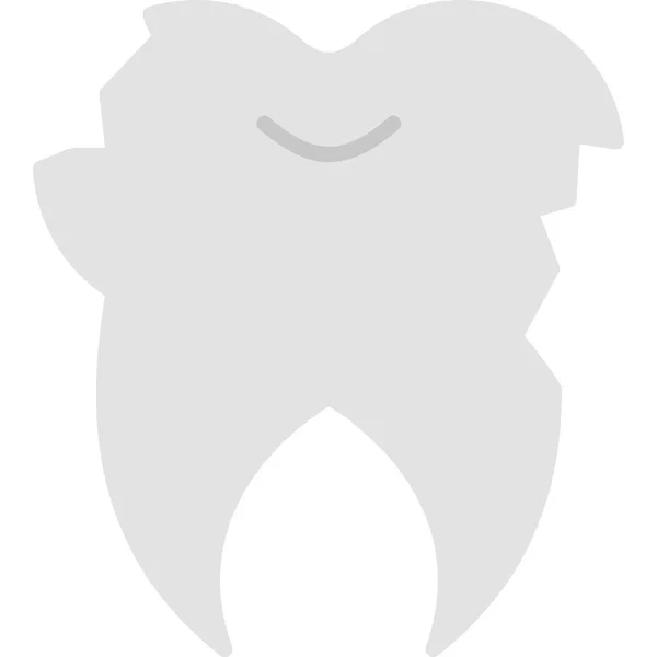 Піктограма Зламаного Зуба Сучасна Ілюстрація Дизайну — стоковий вектор
