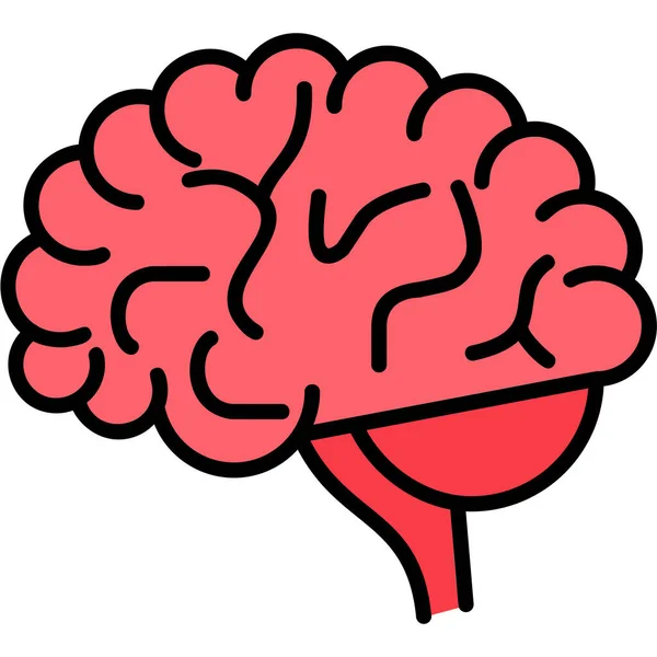 Brain Icon Simple Illustration — Stock Vector