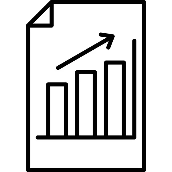 Zakelijke Grafiek Eenvoudige Illustratie — Stockvector