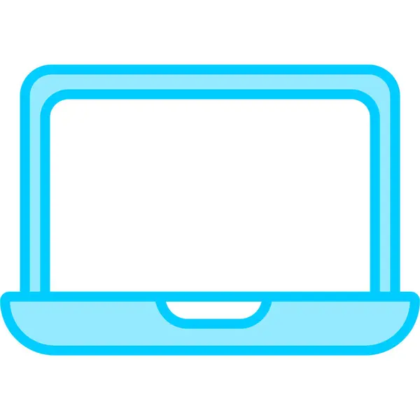 Laptop Ícone Web Ilustração Simples —  Vetores de Stock