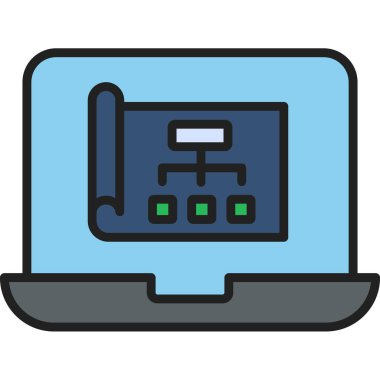 Şablon simgesinin vektör illüstrasyonu