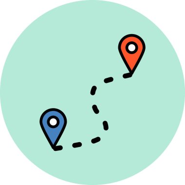 Yönlendirme web simgesi basit illüstrasyon