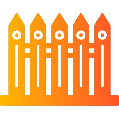 Basit bir çit simgesinin vektör çizimi