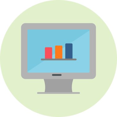 grafik ikonu vektör illüstrasyonu