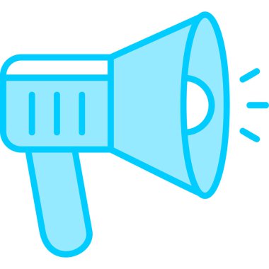 Megafon ikonu vektör illüstrasyonu