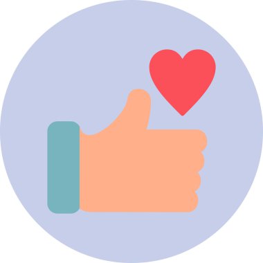 başparmak yukarı simgesi, vektör illüstrasyonu