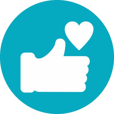 başparmak yukarı simgesi, vektör illüstrasyonu