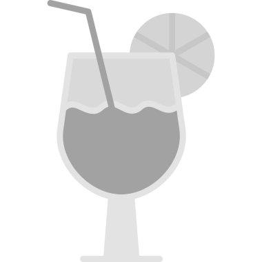 İçecek. Web simgesi vektör illüstrasyonu