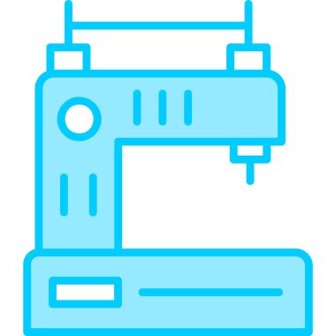 Dikiş makinesi simgesinin vektör çizimi