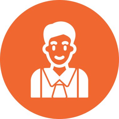 Manager, Businessman User logo, simple icon for web page 