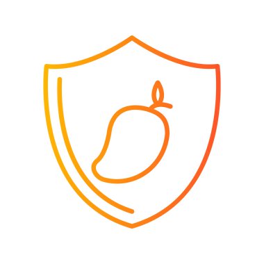 Gıda Kalkanının vektör simgesi