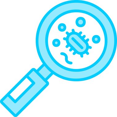 Bakteri simgesi, vektör illüstrasyonu basit tasarım