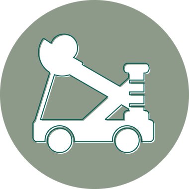 Vektör illüstrasyonu, Mancınık simgesi