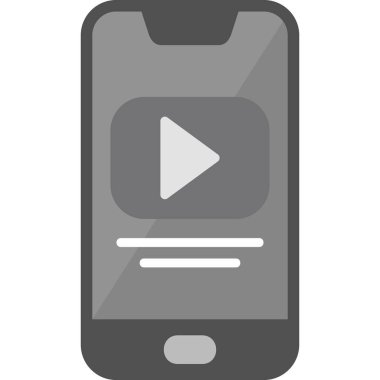 Cep telefonu. Web simgesi basit illüstrasyon