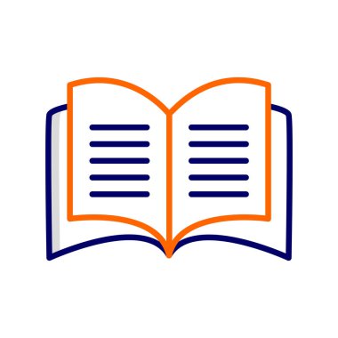 Open Book web icon, vector illustration