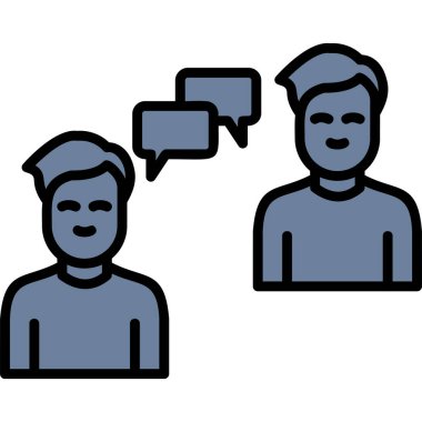 İletişim simgesi vektör illüstrasyonu