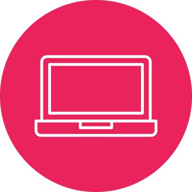 Bilgisayar. Web simgesi basit illüstrasyon