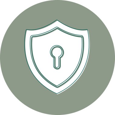 kalkan simgesi, vektör illüstrasyonu