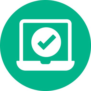 Bilgisayar. Web simgesi basit illüstrasyon