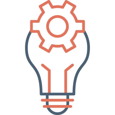 Bir fikrim var. Web simgesi basit illüstrasyon