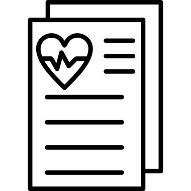 Belge simgesinin vektör illüstrasyonu