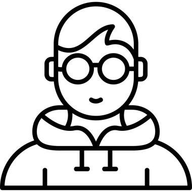 Kadın. Web simgesi basit illüstrasyon