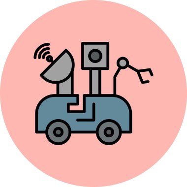 Astronomi. Web simgesi basit illüstrasyon