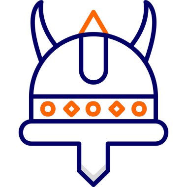 Miğfer. Web simgesi basit illüstrasyon 